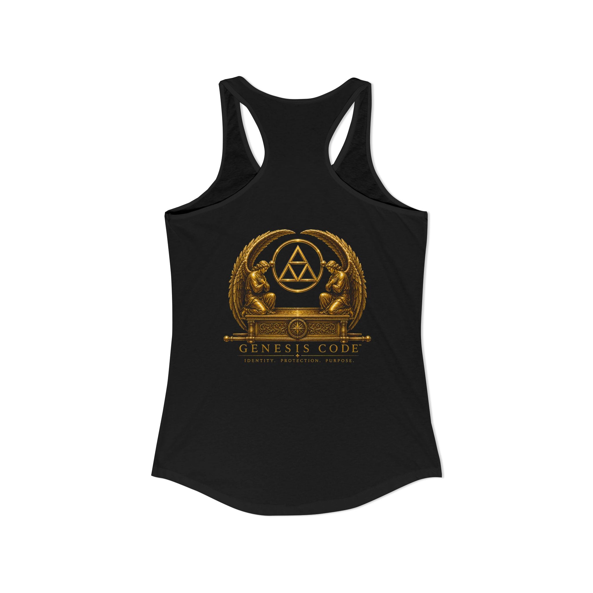 Genesis Code HALO™ Racerback Tank – Black & Gold Edition