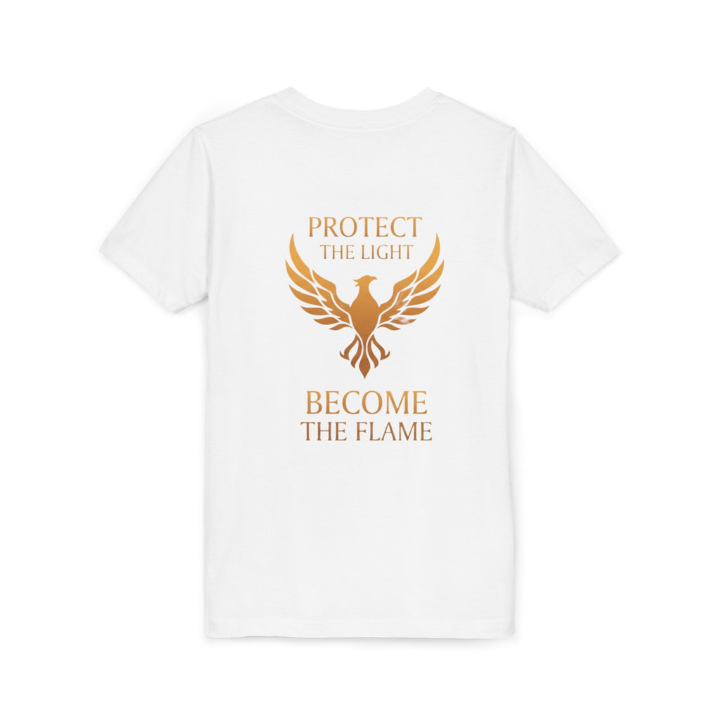 Youth Phoenix Tee — "Fire We Rise" Inspirational Kids T-Shirt