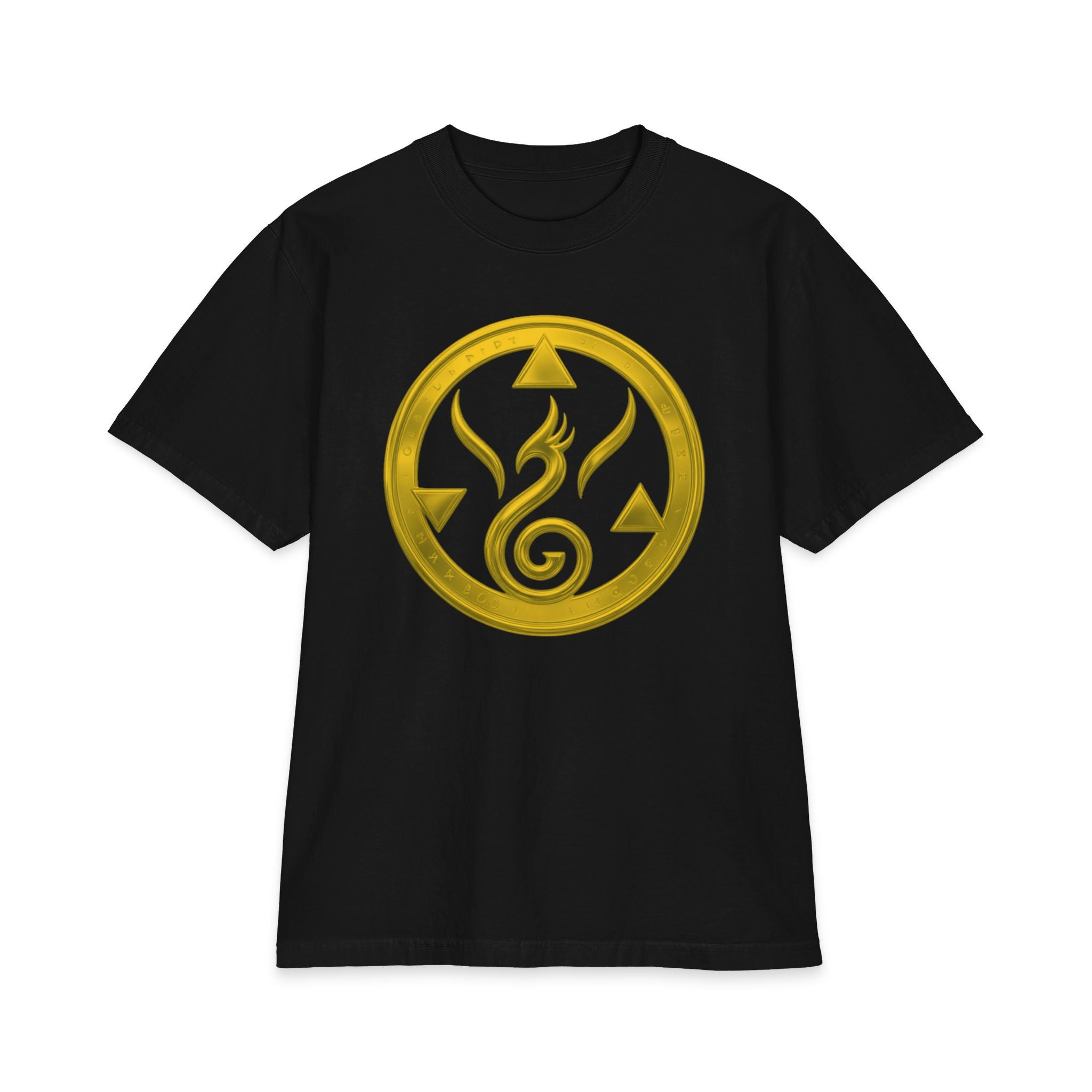 Phoenix Life Genesis Code Tee - Gold Origin Symbol