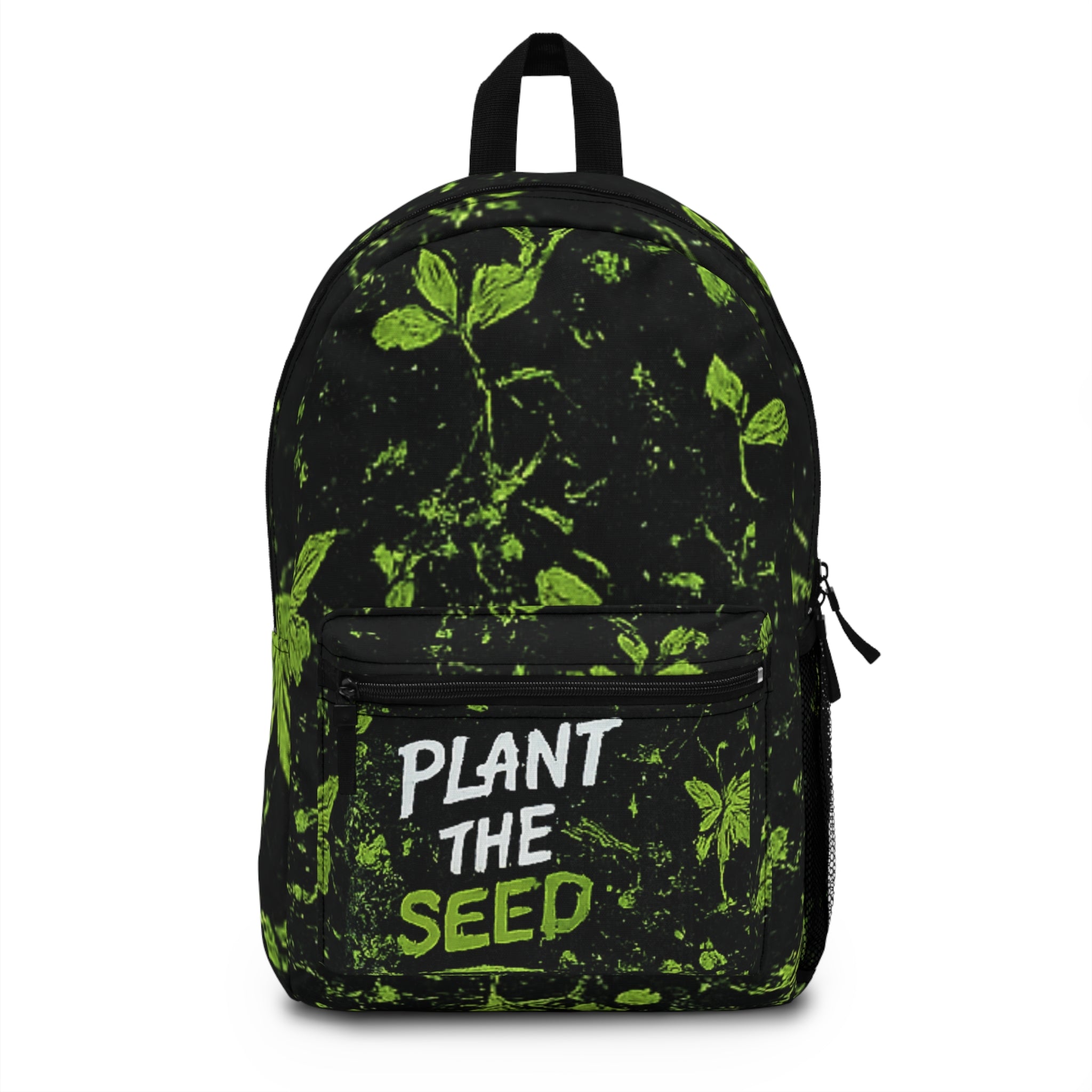 Plant The Seed Backpack — Green Botanical Eco-Friendly School Bag