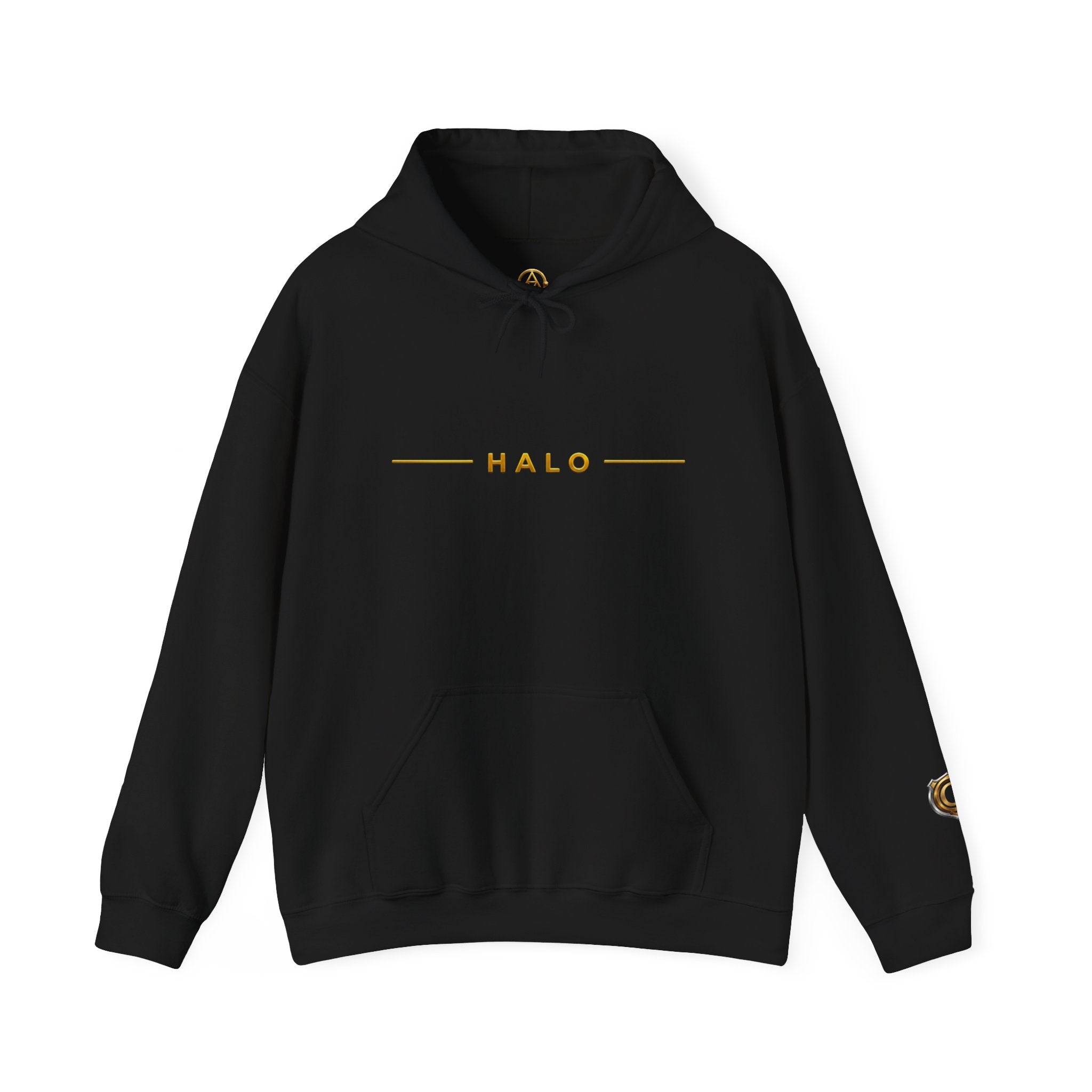 Genesis Code HALO Hoodie – Halo Armor Arc Crest Edition (Black & White)