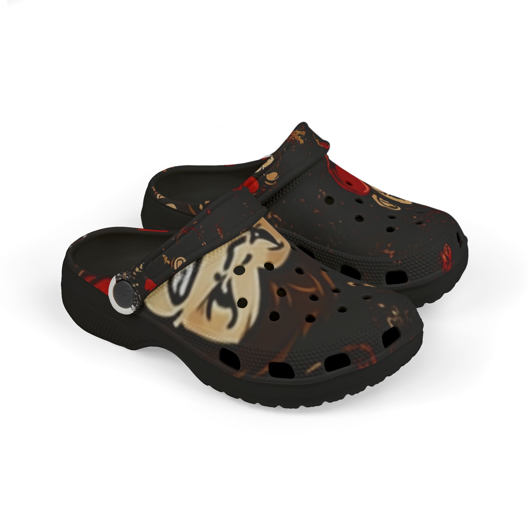 Kids Monkey Print EVA Foam Clogs – Cute Cartoon Animal Slip-On Shoes