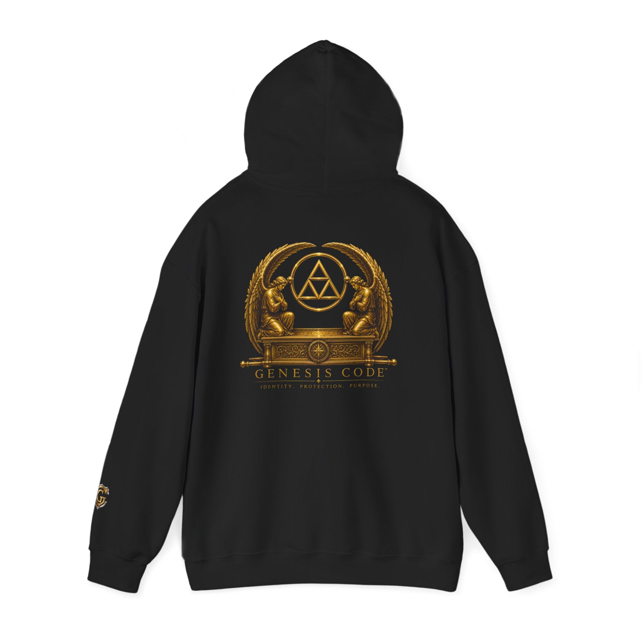 Genesis Code HALO Hoodie – Halo Armor Arc Crest Edition (Black & White)