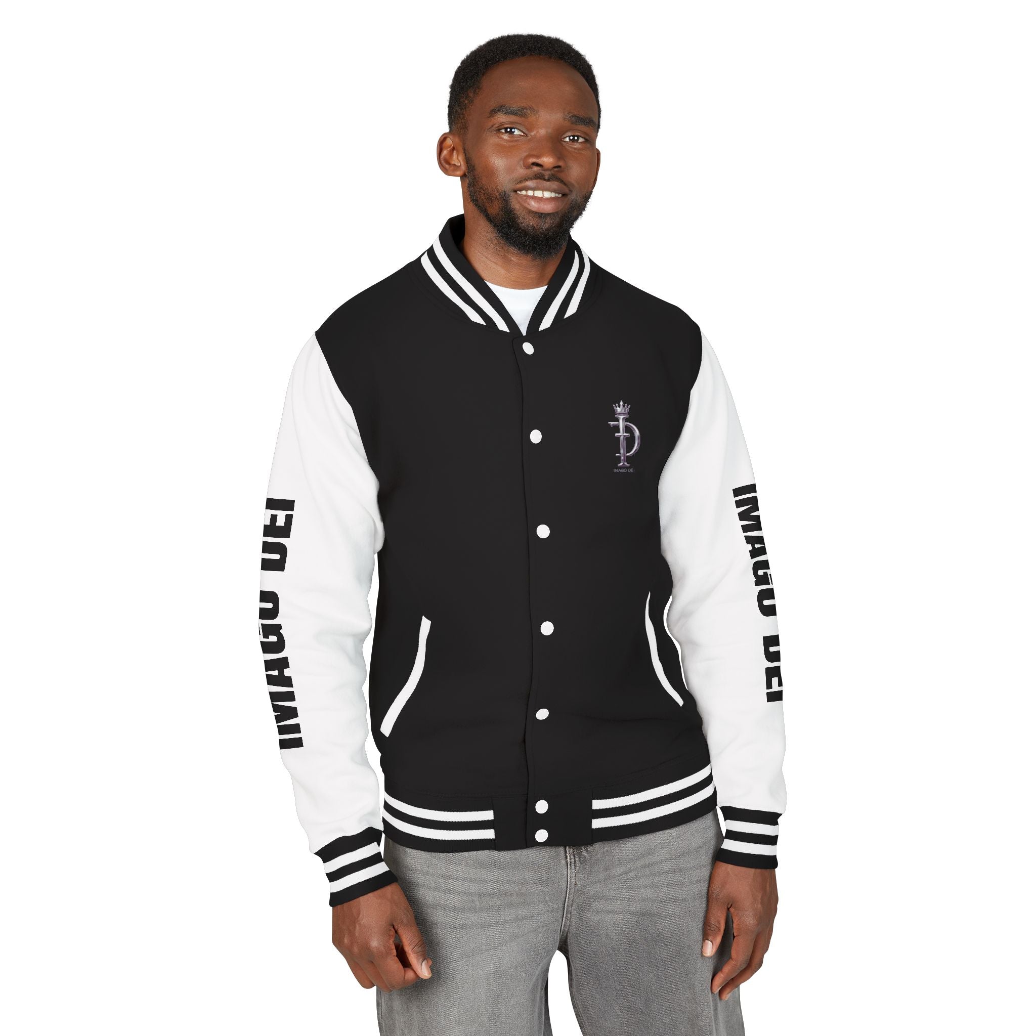 Imago Dei Varsity Jacket - B&W Elite Varsity Jacket