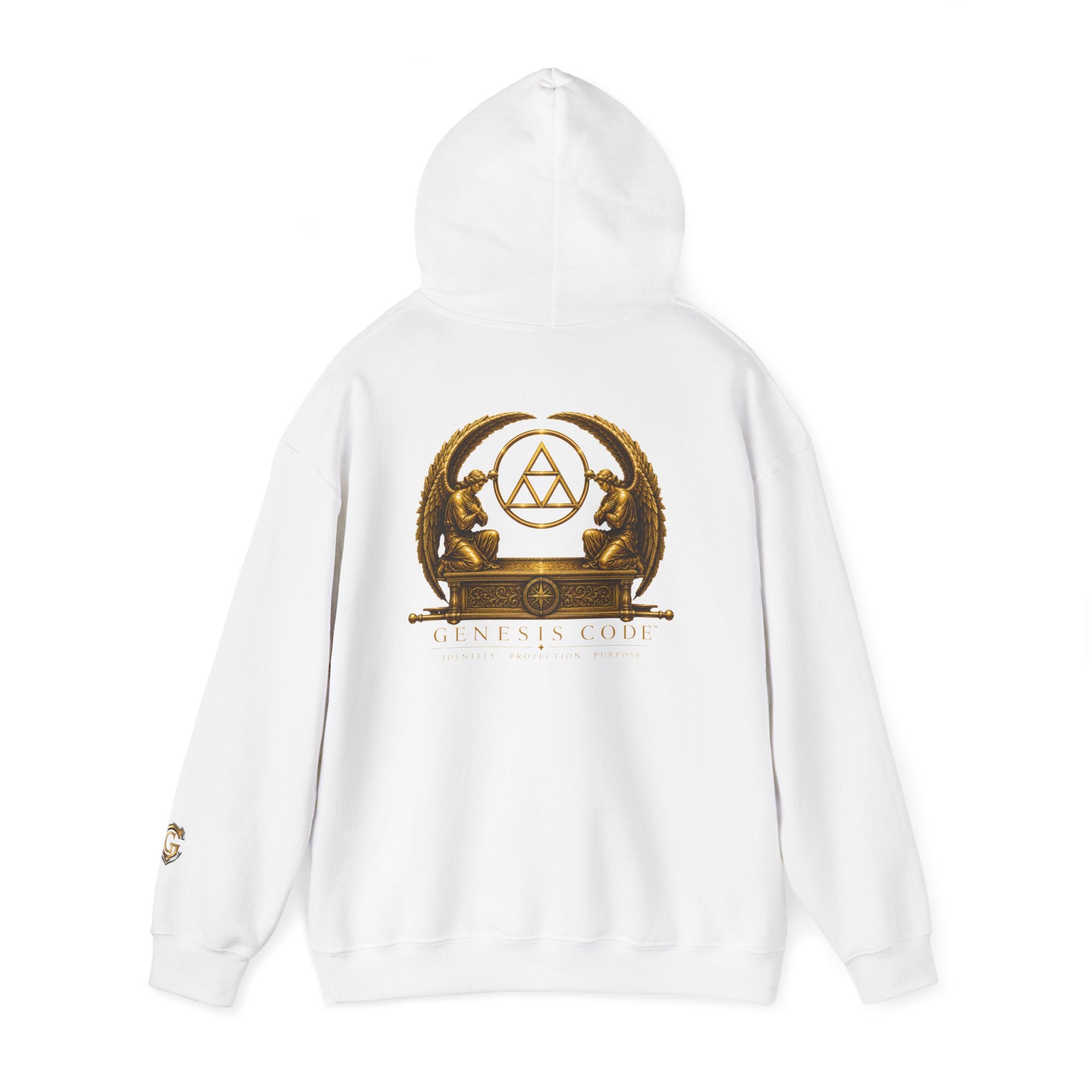 Genesis Code HALO Hoodie – Halo Armor Arc Crest Edition (Black & White)