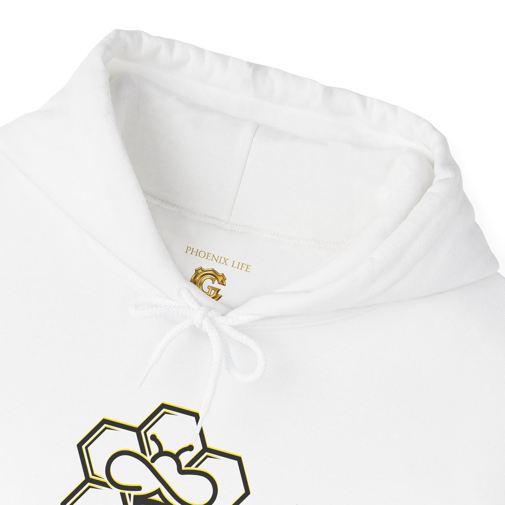 Genesis Code Hive Mentality Hoodie — Bee Graphic Hooded Sweatshirt