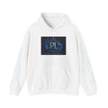 Aqua Matrix Logo Hoodie — Futuristic Tech Graphic Sweatshirt