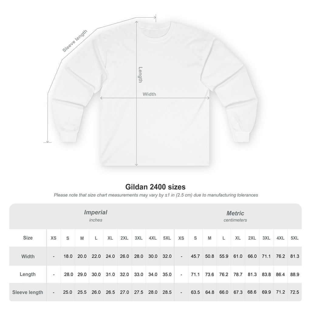 Long Sleeve Tee — Imago Dei Gold Crest Back "Image of God" print