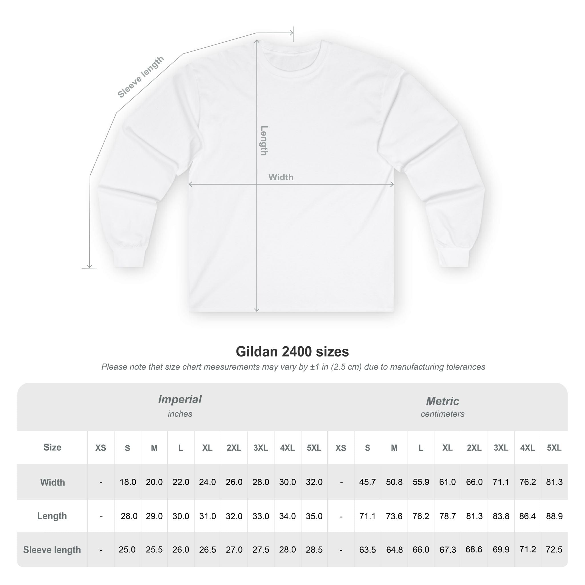 Long Sleeve Tee — Imago Dei Gold Crest Back "Image of God" print