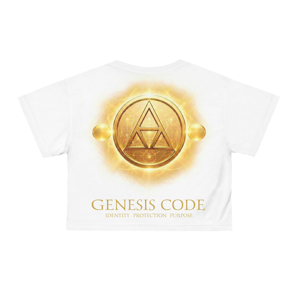 Gold  Genesis Code Symbol Crop Tee – HALO Edition