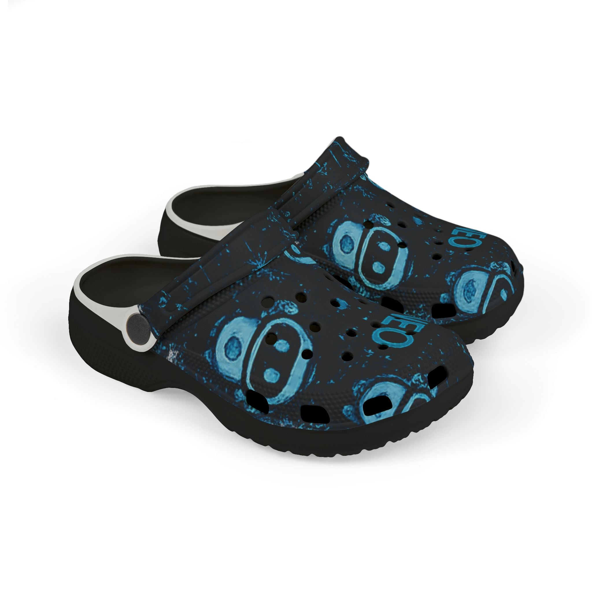 Kids Neo Robot EVA Clogs — Blue Space Gamer Slip‑Ons