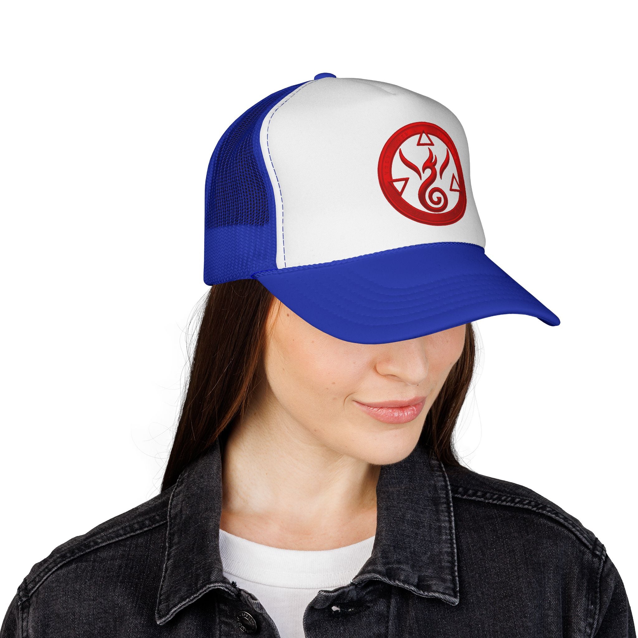 Genesis Code Trucker Cap- Red Origin Seal