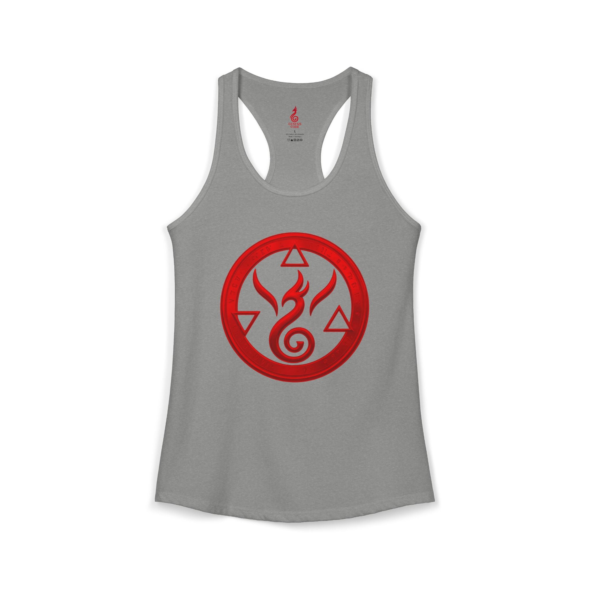 Genesis Code Tank Top (WOMEN'S) - Red Origin Seal Graphic