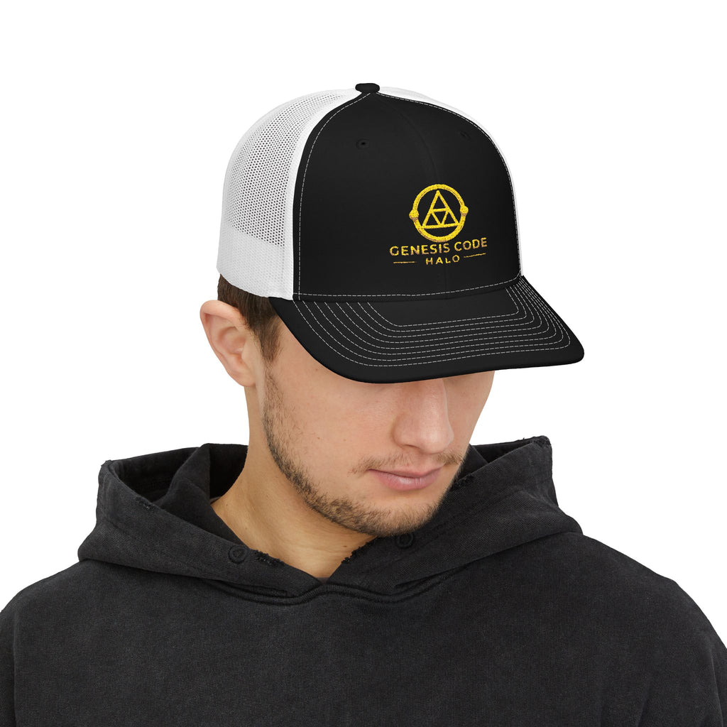 Genesis Code Halo Trucker Cap - Embroidered Logo Snapback