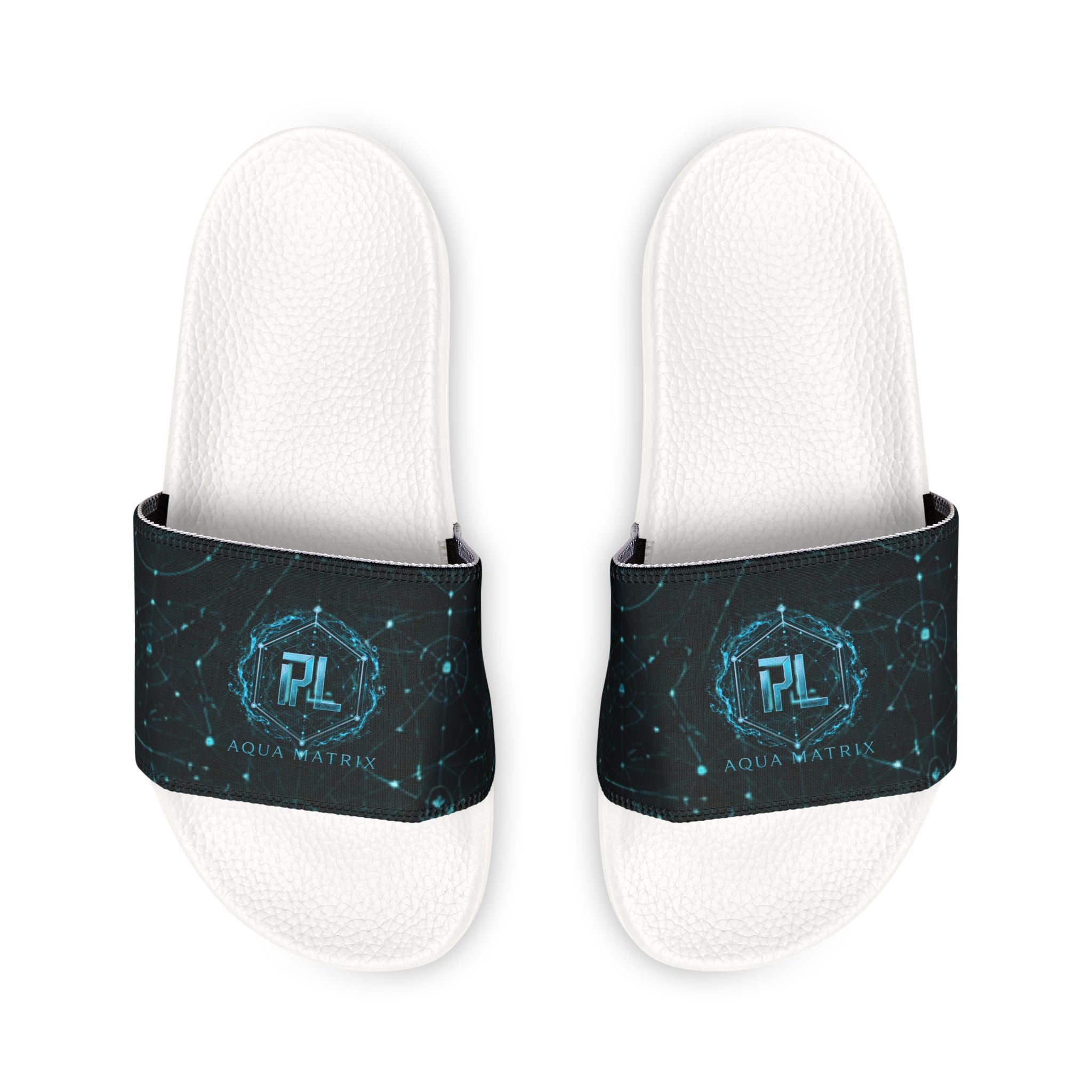Phoenix Life "Aqua Matrix" Slides- Black or White soles