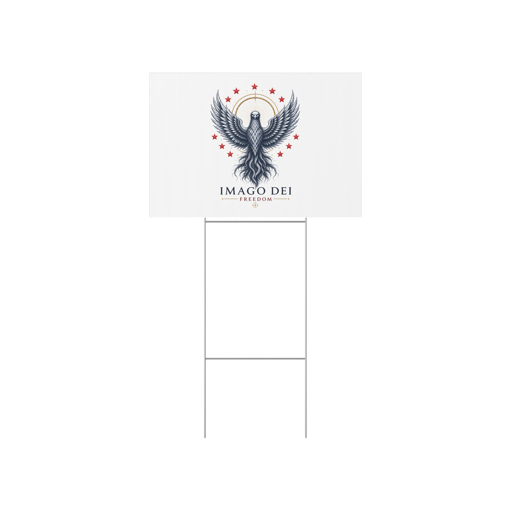 Lawn Sign — Imago Dei Freedom Eagle Patriotic Yard Sign