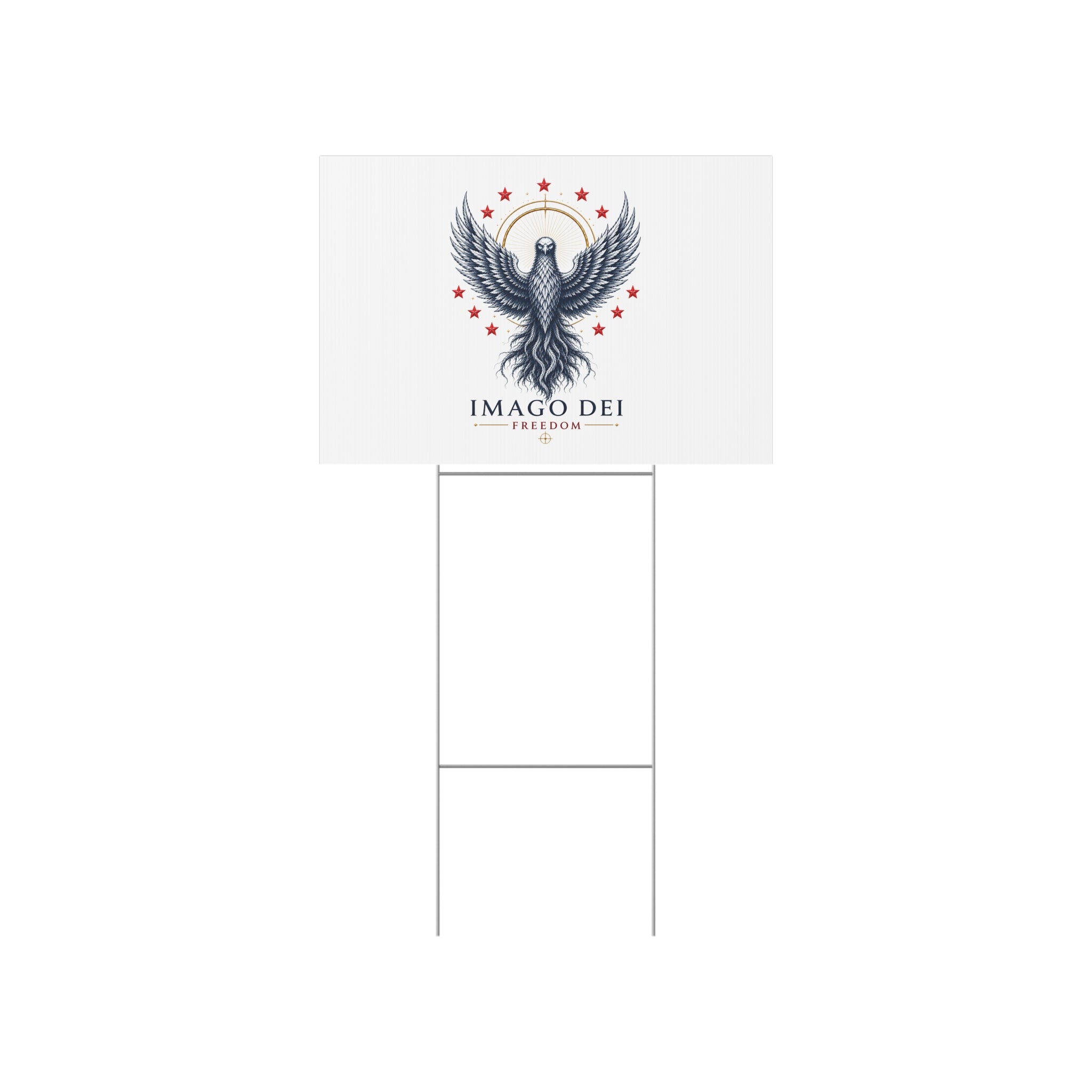 Lawn Sign — Imago Dei Freedom Eagle Patriotic Yard Sign