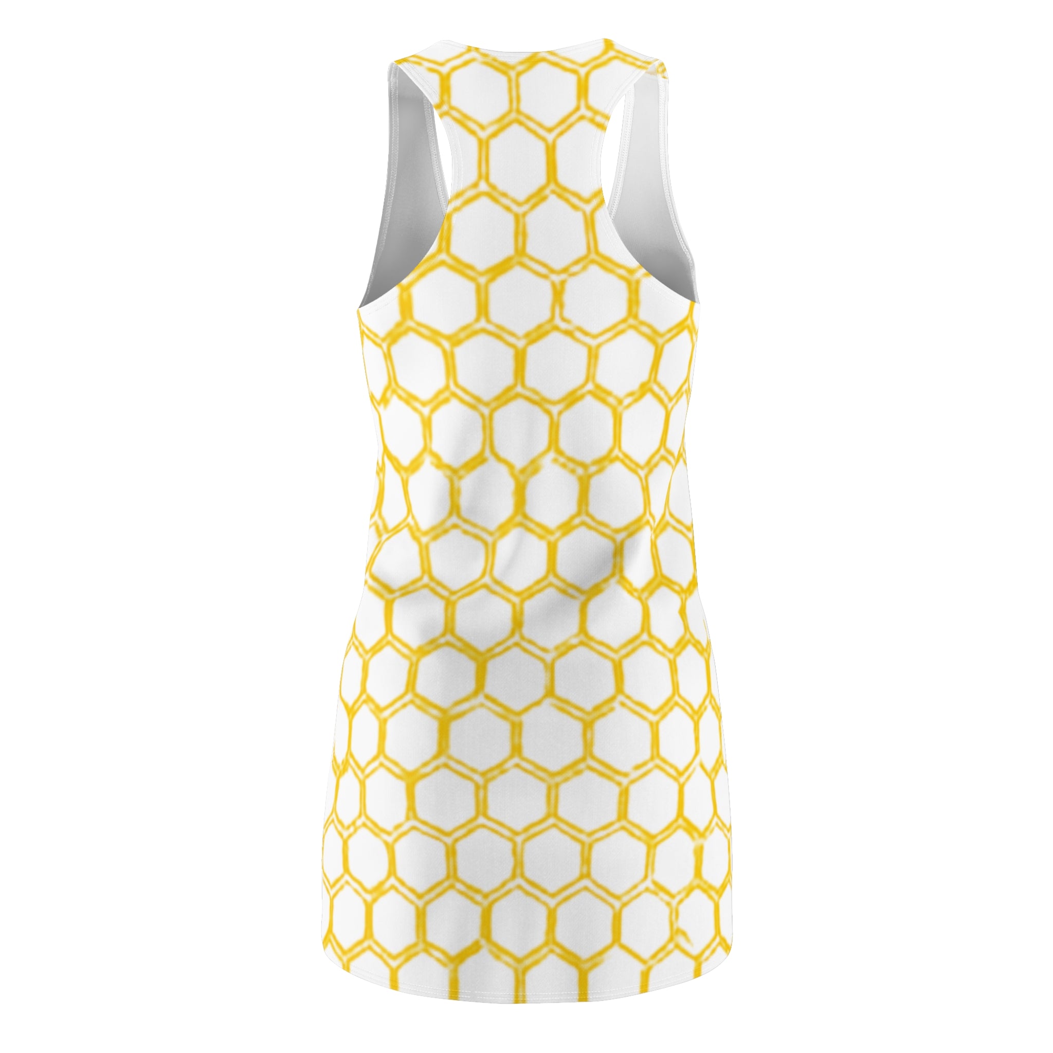 Genesis Code "HIVE" Racerback Dress — Honeycomb Print Sundress