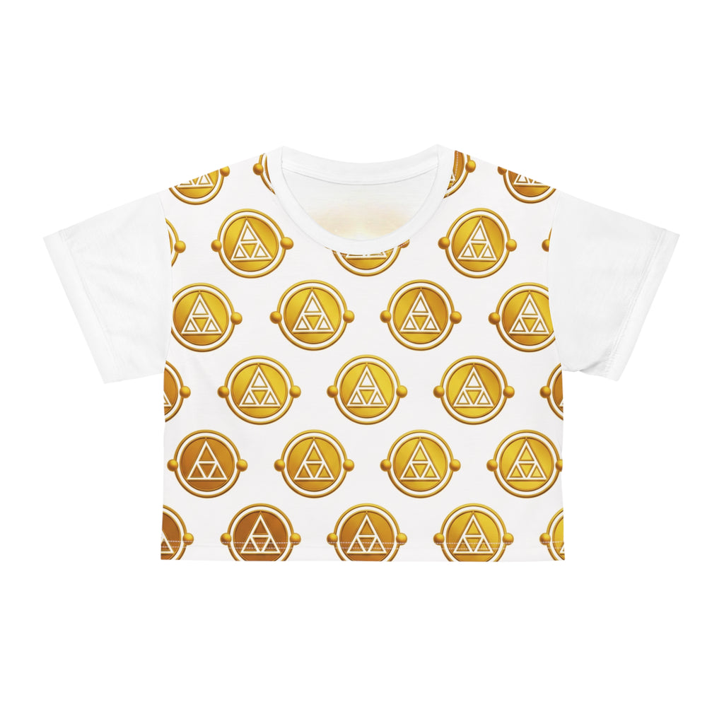 Gold  Genesis Code Symbol Crop Tee – HALO Edition