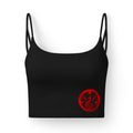 Luxe Women's Bra — Red Origin GENESIS CODE' Back Text