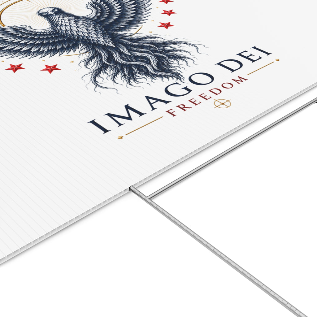 Lawn Sign — Imago Dei Freedom Eagle Patriotic Yard Sign
