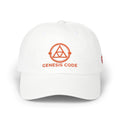 Genesis Code Halo (WHITE) - Red Embroidered Dad Cap