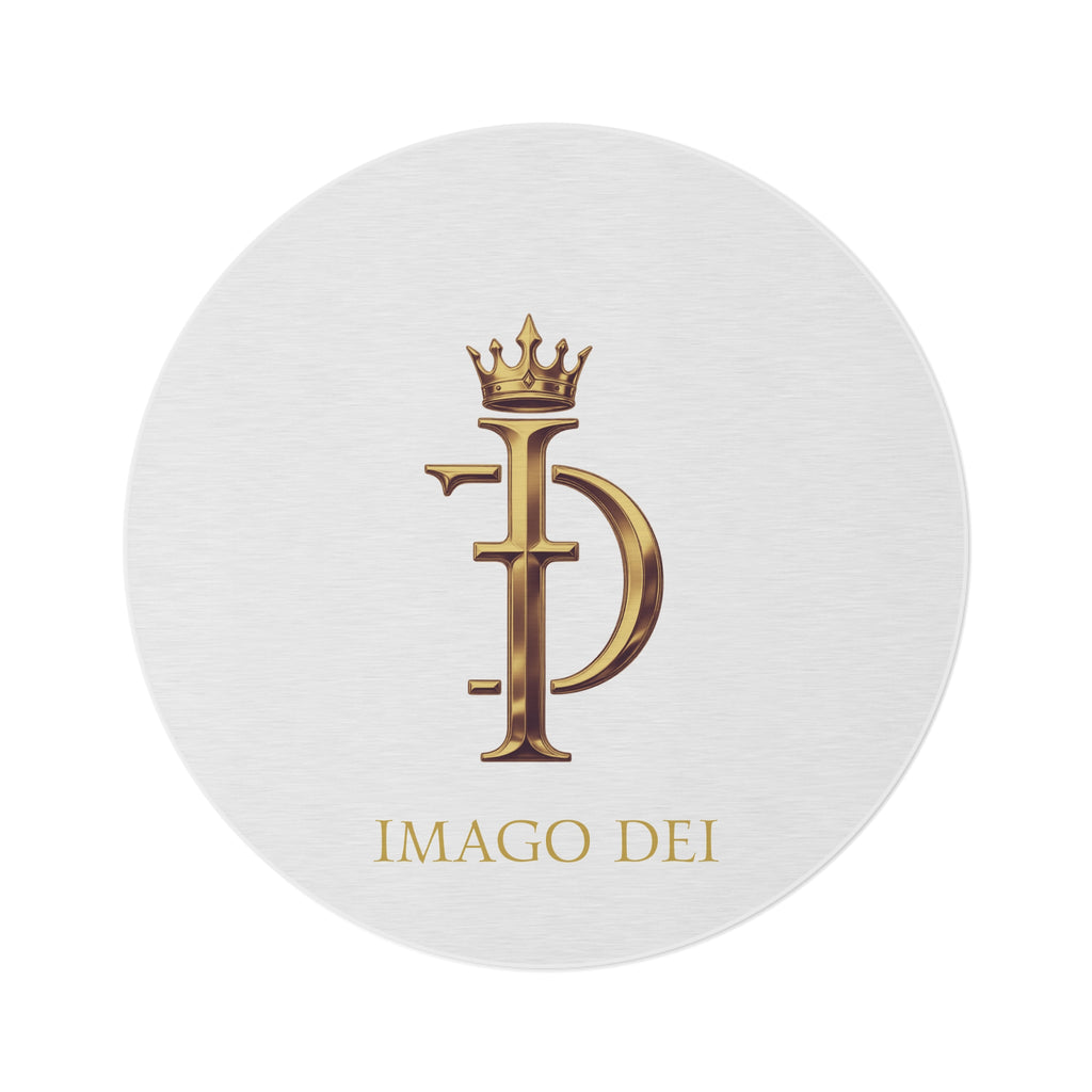 Gold Crown Monogram "Imago Dei" - Decorative Floor Mat