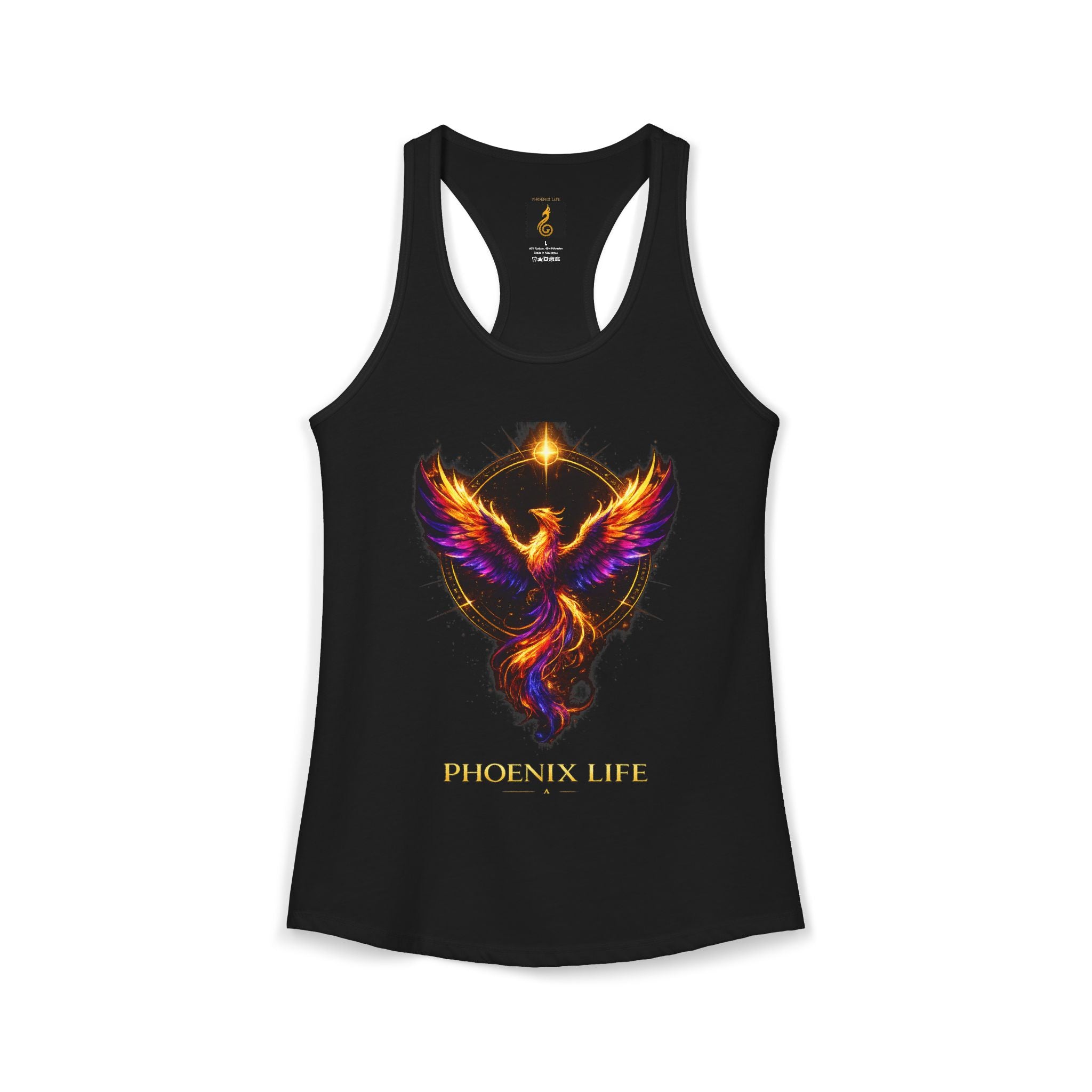 Phoenix Life Core - Women's Black Racerback Tank