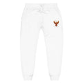 Embroidered IMAGO DEI Fleece Sweatpants — Cozy White (RED) Joggers (Freedom Collection)
