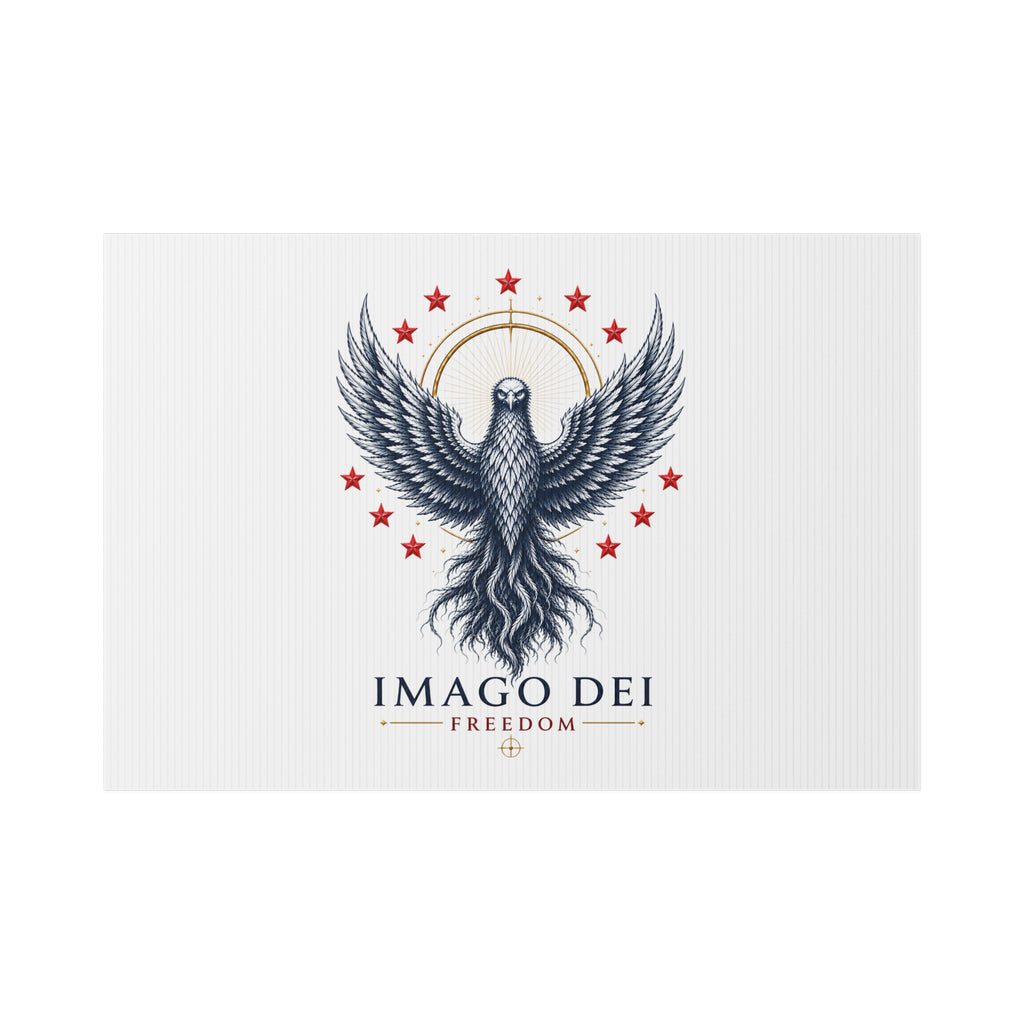 Lawn Sign — Imago Dei Freedom Eagle Patriotic Yard Sign