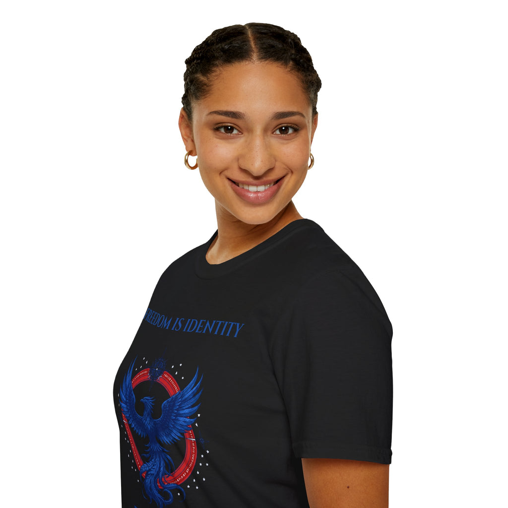 Freedom Is Identity Phoenix Life T-Shirt — Lightweight Phoenix Compass Tee