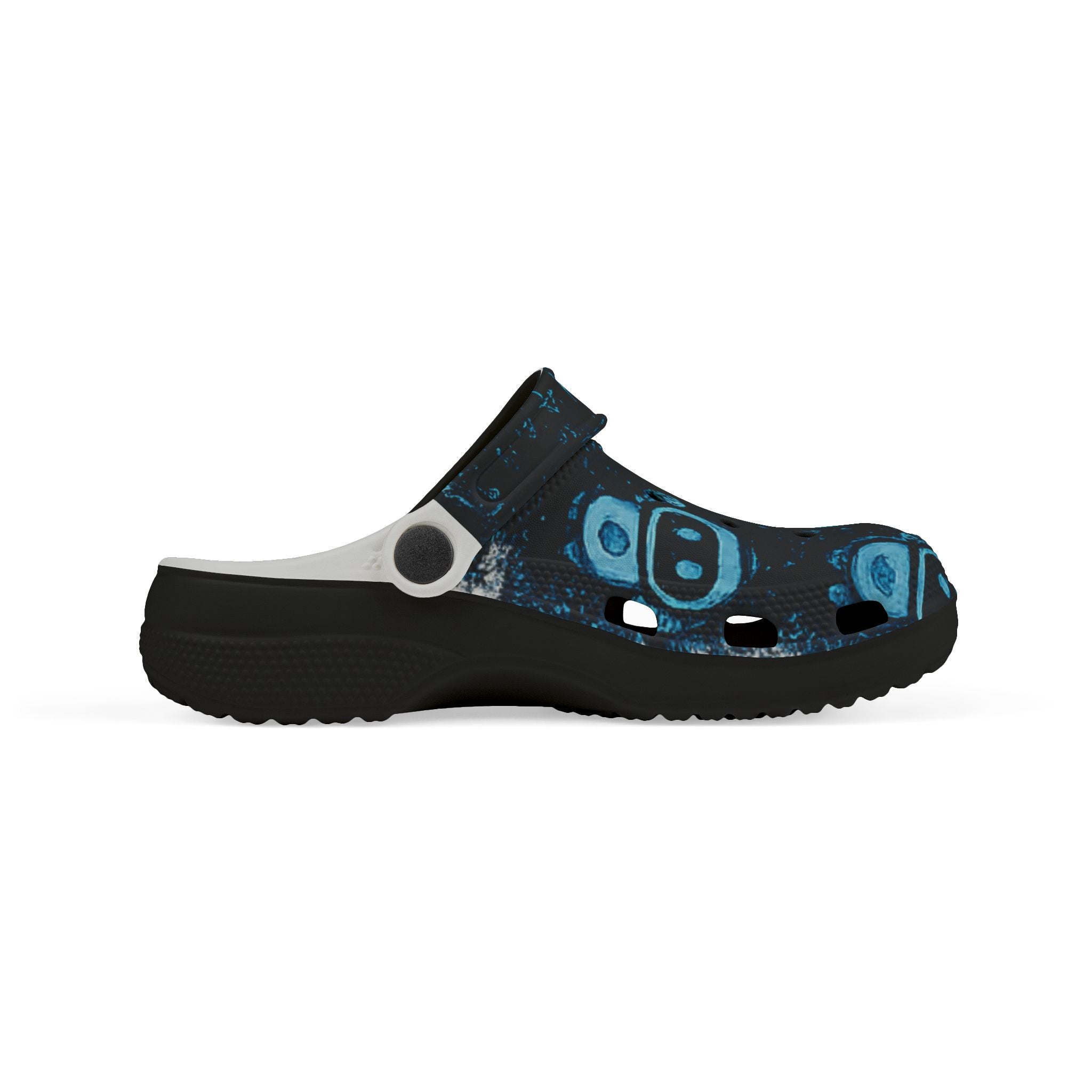 Kids Neo Robot EVA Clogs — Blue Space Gamer Slip‑Ons