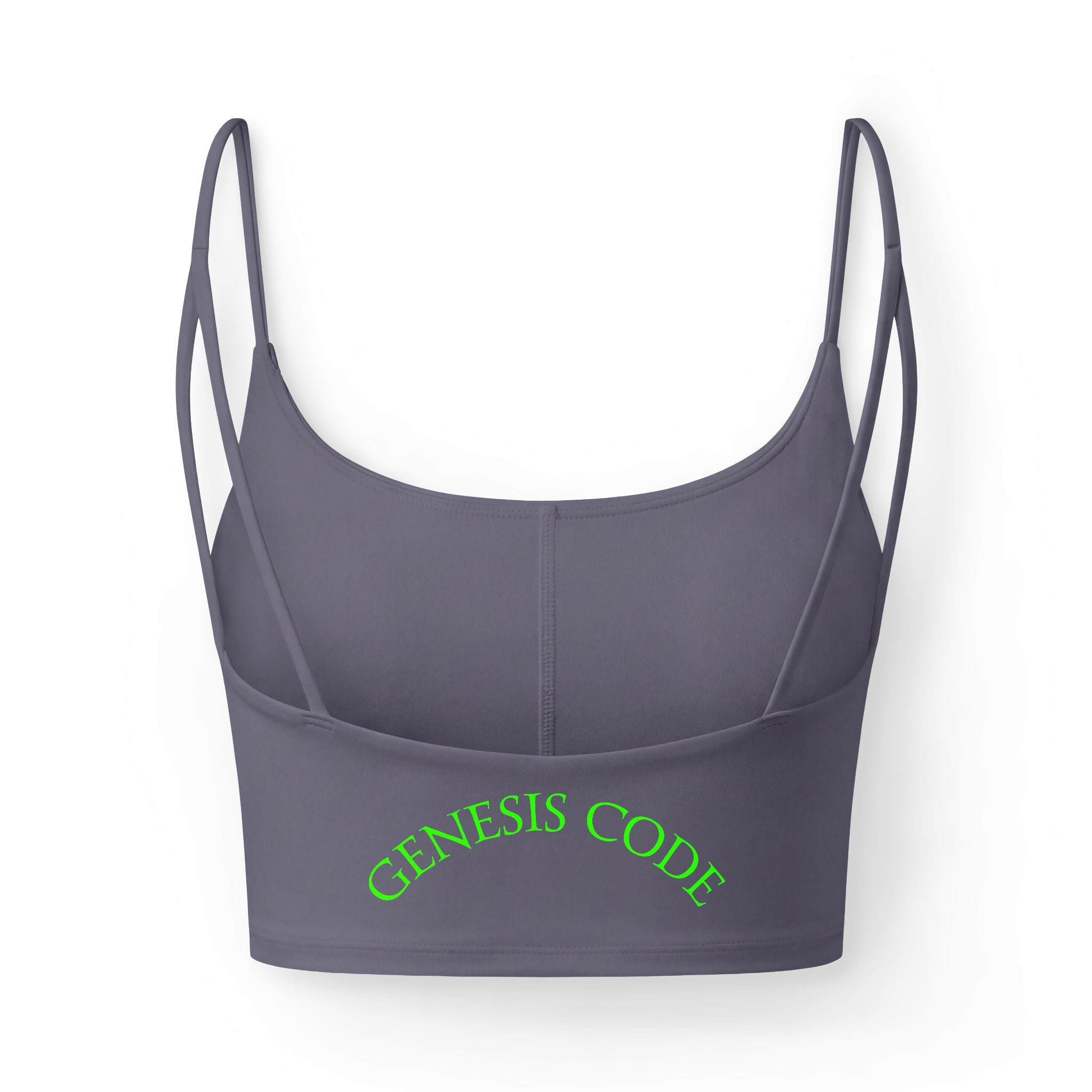 Women's Luxe Bra — Genesis Code Green Logo Luxe Bra