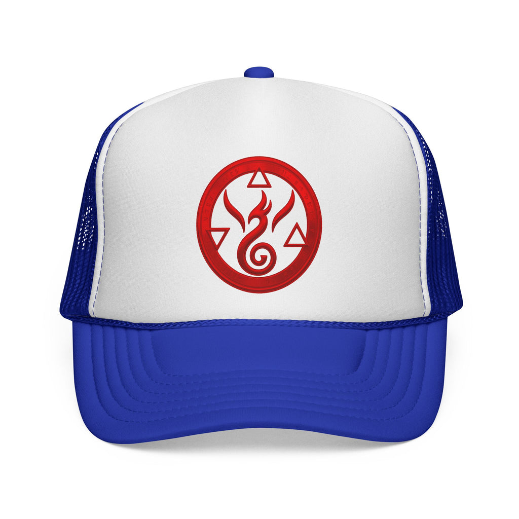 Genesis Code Trucker Cap- Red Origin Seal