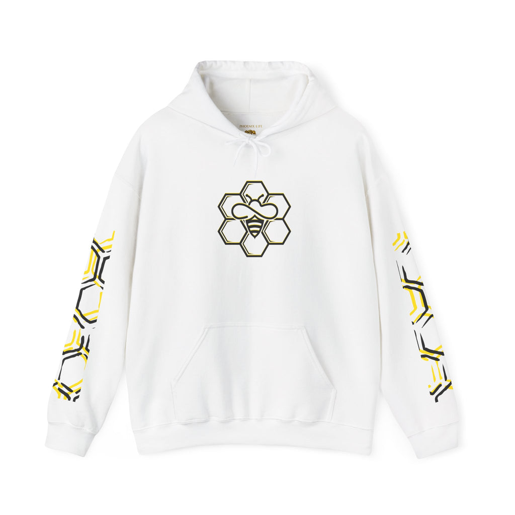 Genesis Code Hive Mentality Hoodie — Bee Graphic Hooded Sweatshirt
