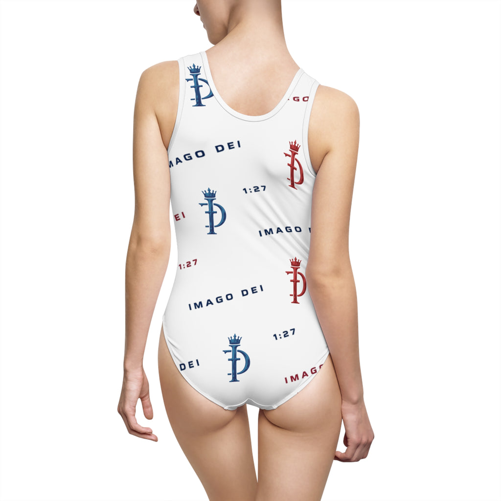 Imago Dei Patterned One-Piece Swimsuit