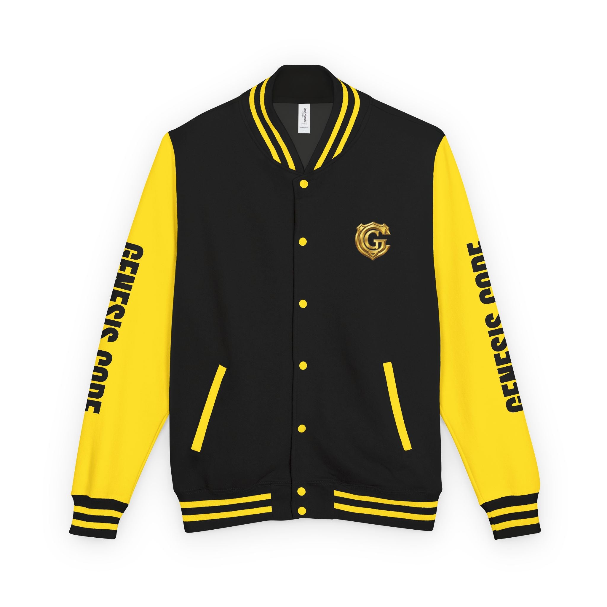 Varsity Jacket — Black & Yellow Genesis Code Varsity Jacket