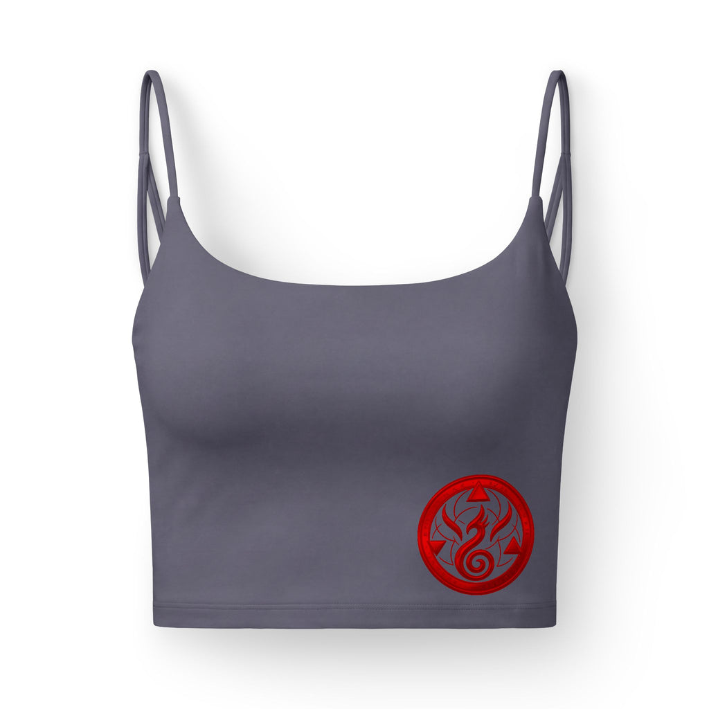 Luxe Women's Bra — Red Origin GENESIS CODE' Back Text