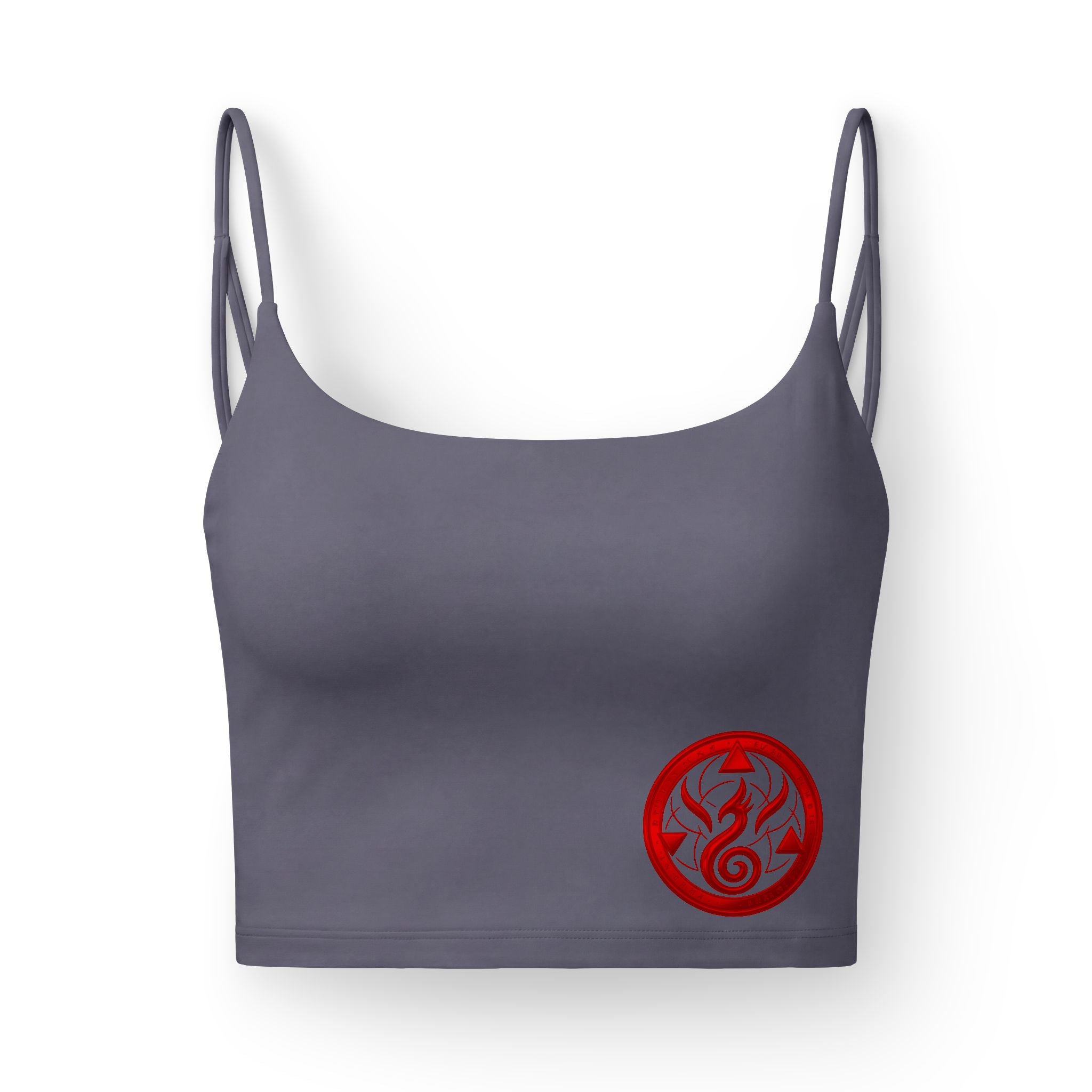 Luxe Women's Bra — Red Origin GENESIS CODE' Back Text