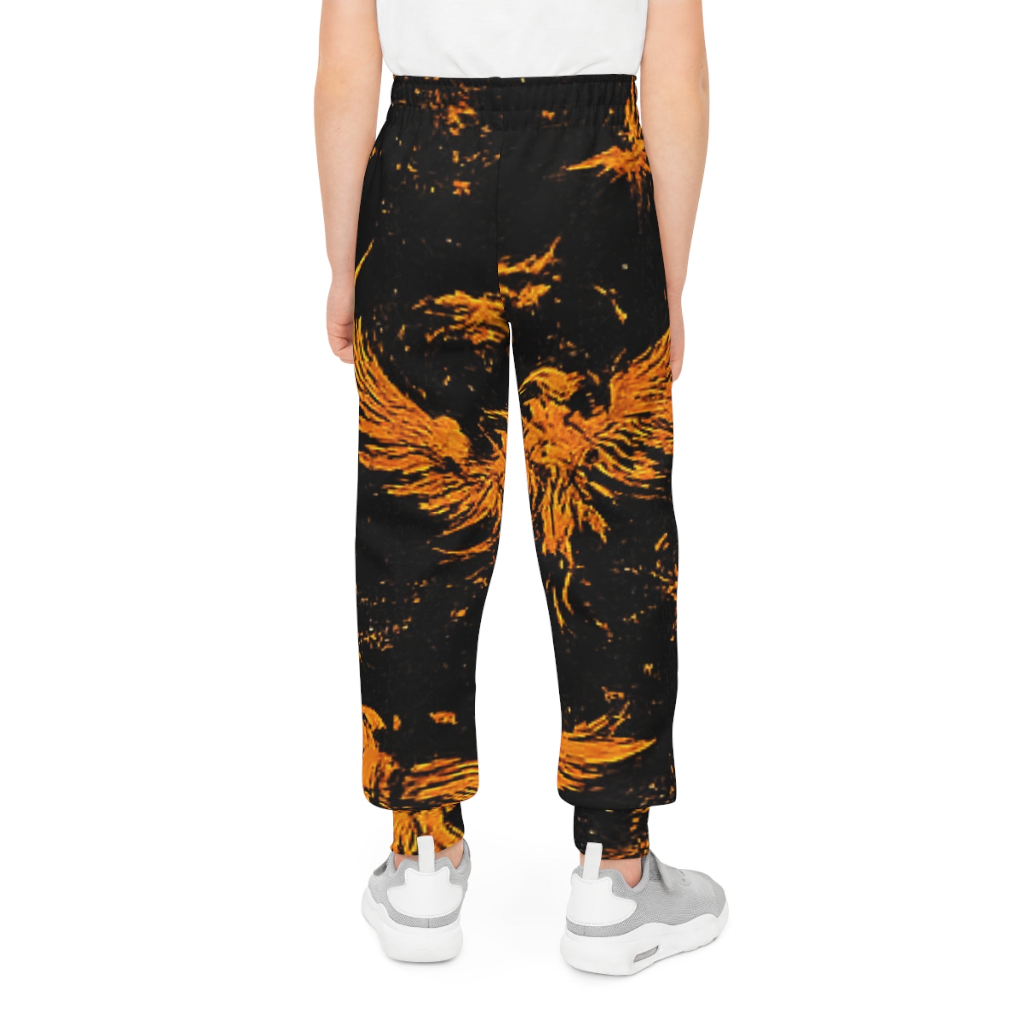 "We Rise" Phoenix Graphic - All-Over Print Youth Joggers