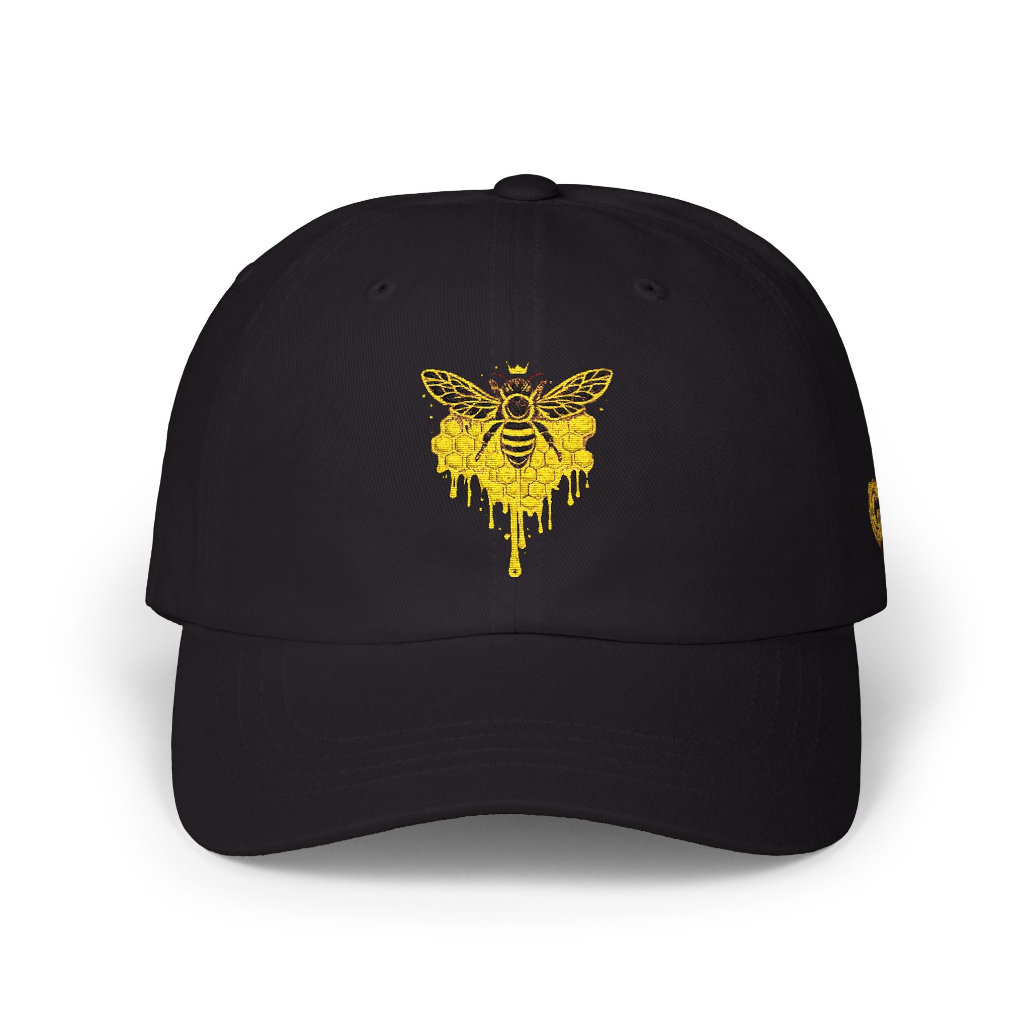 Genesis Code "HIVE" Drip Dad Cap — Embroidered Honeybee Front with "HIVE" Back