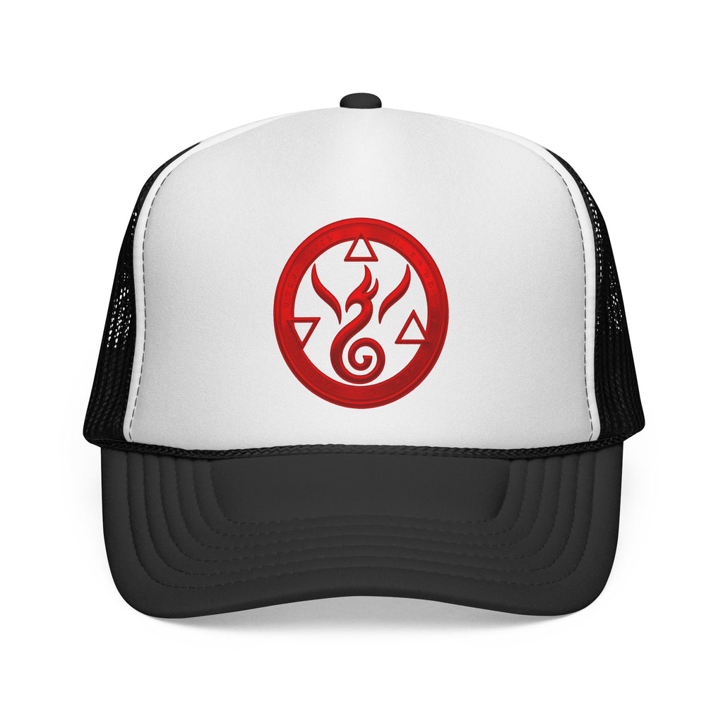 Genesis Code Trucker Cap- Red Origin Seal