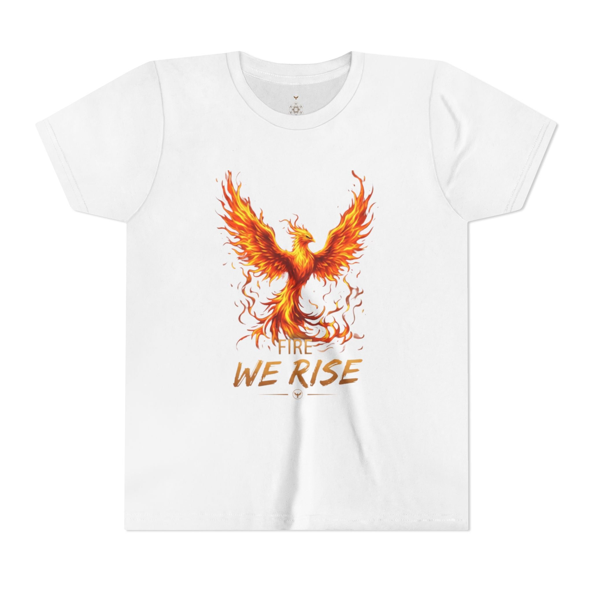 Youth Phoenix Tee — "Fire We Rise" Inspirational Kids T-Shirt