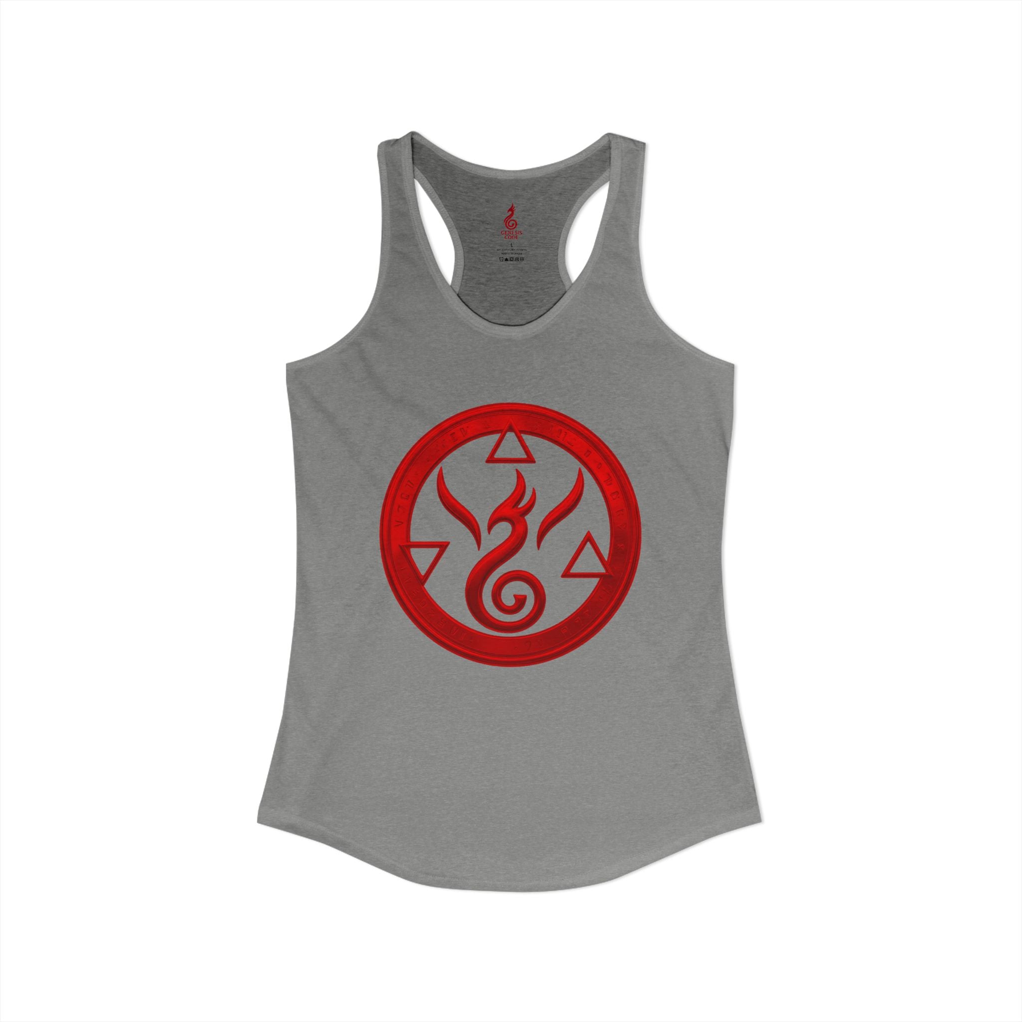 Genesis Code Tank Top (WOMEN'S) - Red Origin Seal Graphic