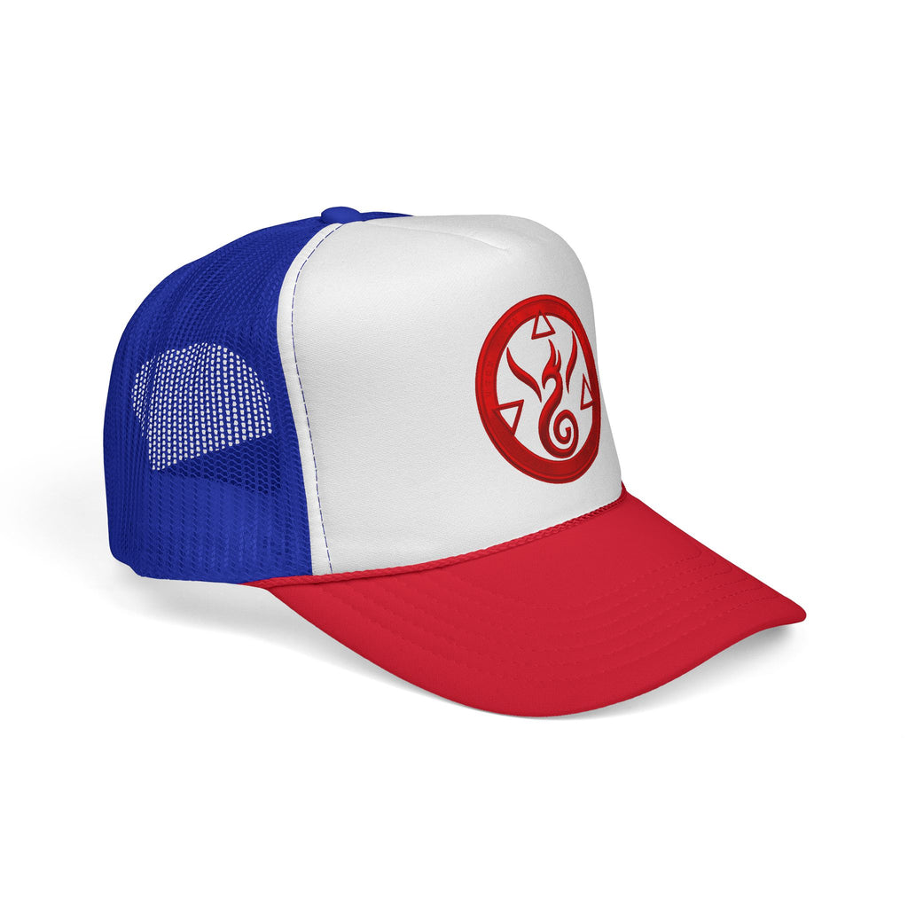 Genesis Code Trucker Cap- Red Origin Seal