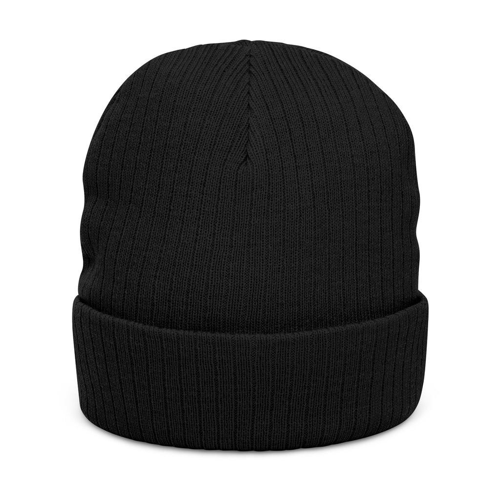 Genesis Code Embroidered Ribbed Knit Beanie — Cuffed Winter Hat