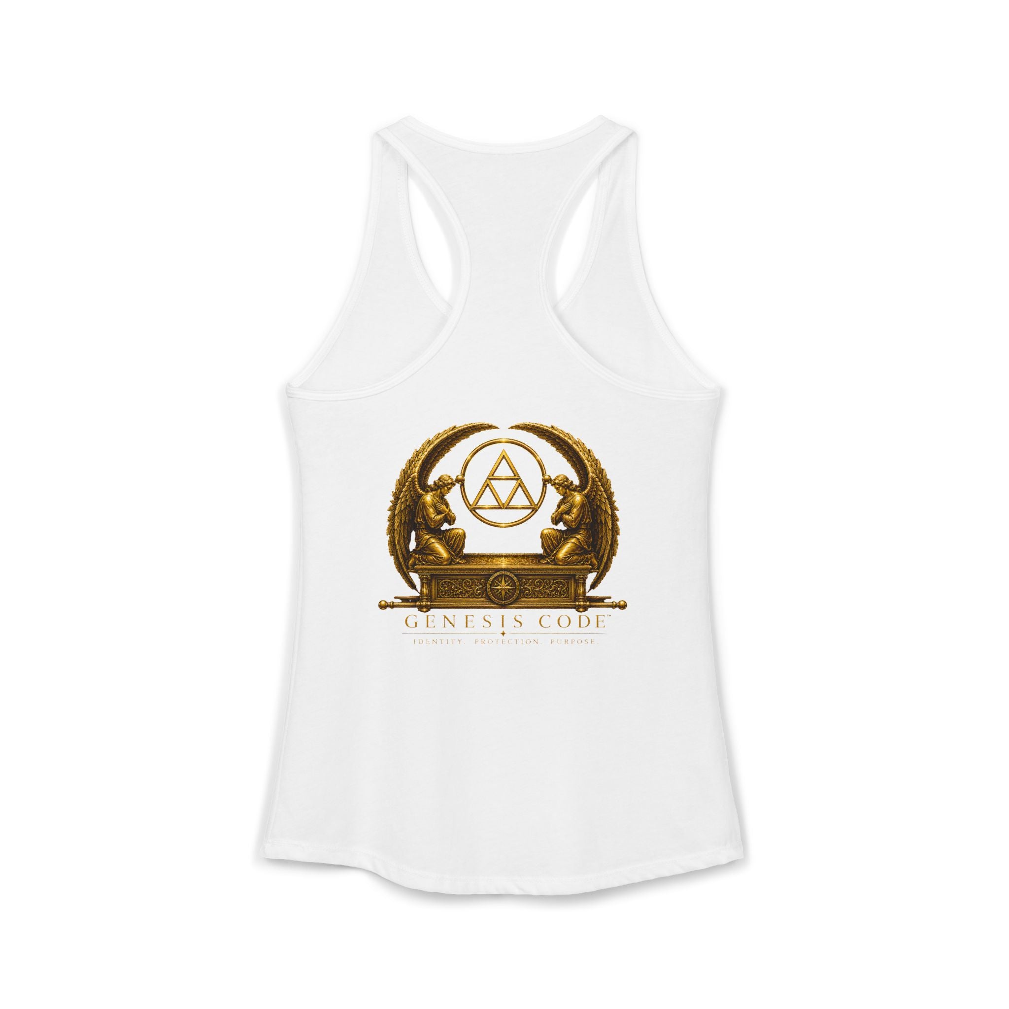 Genesis Code HALO™ Racerback Tank – Black & Gold Edition