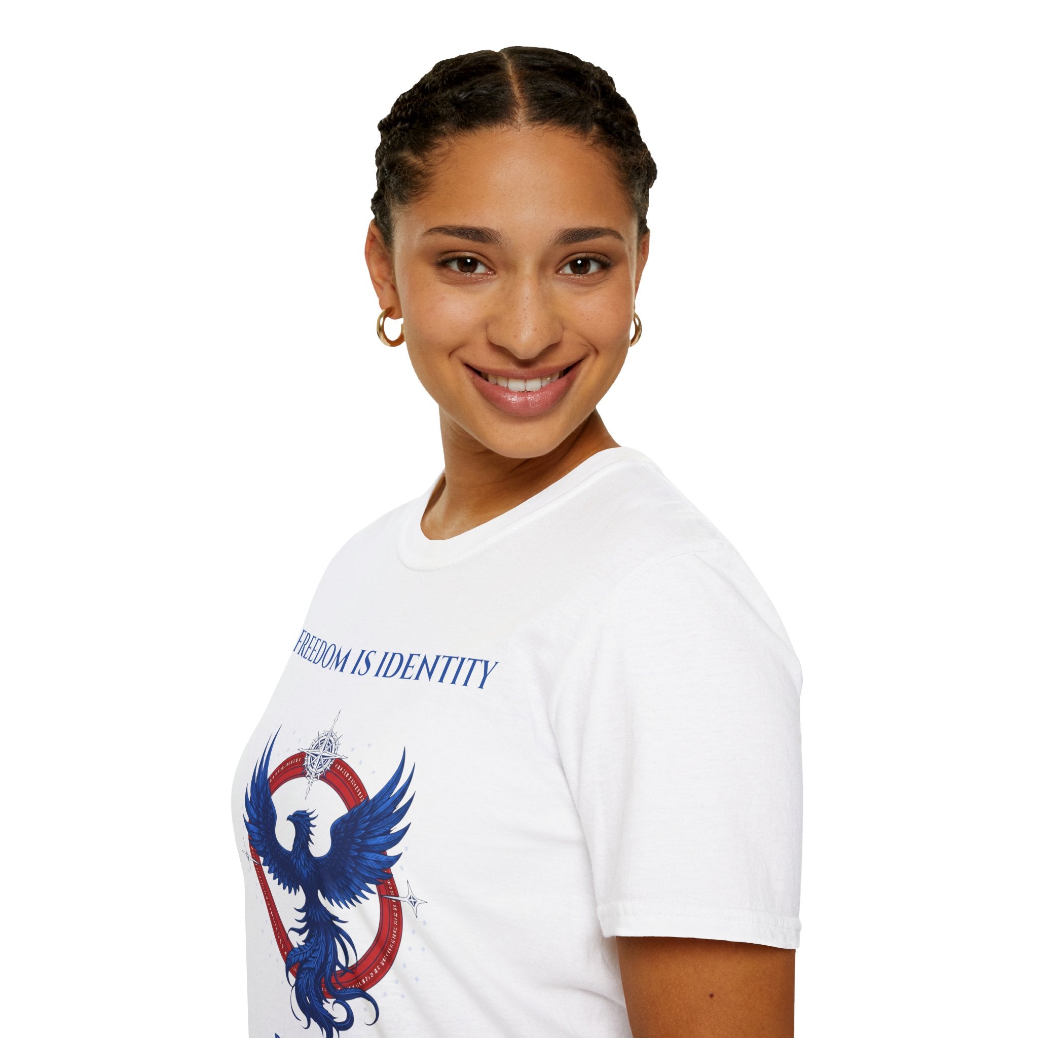 Freedom Is Identity Phoenix Life T-Shirt — Lightweight Phoenix Compass Tee