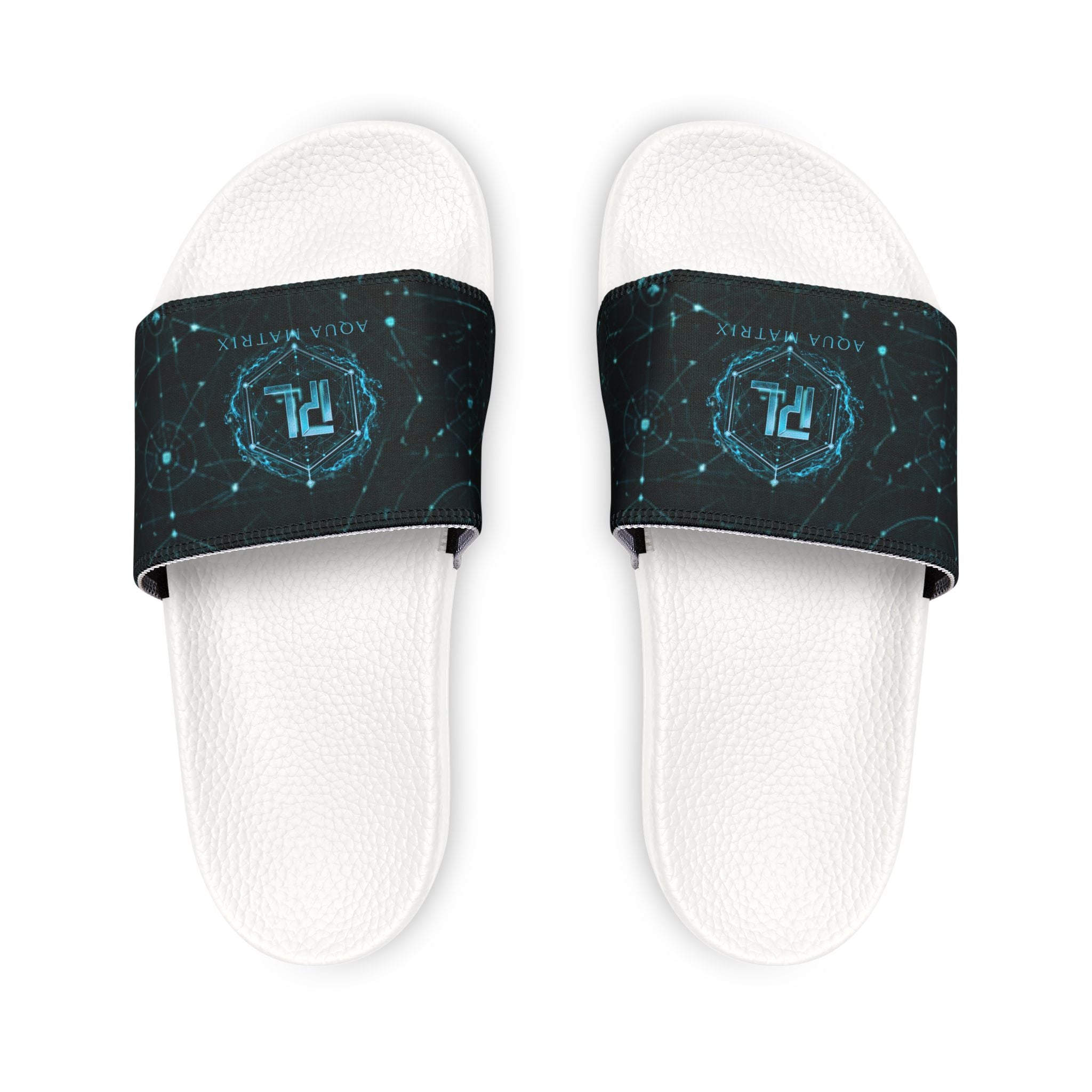 Phoenix Life "Aqua Matrix" Slides- Black or White soles