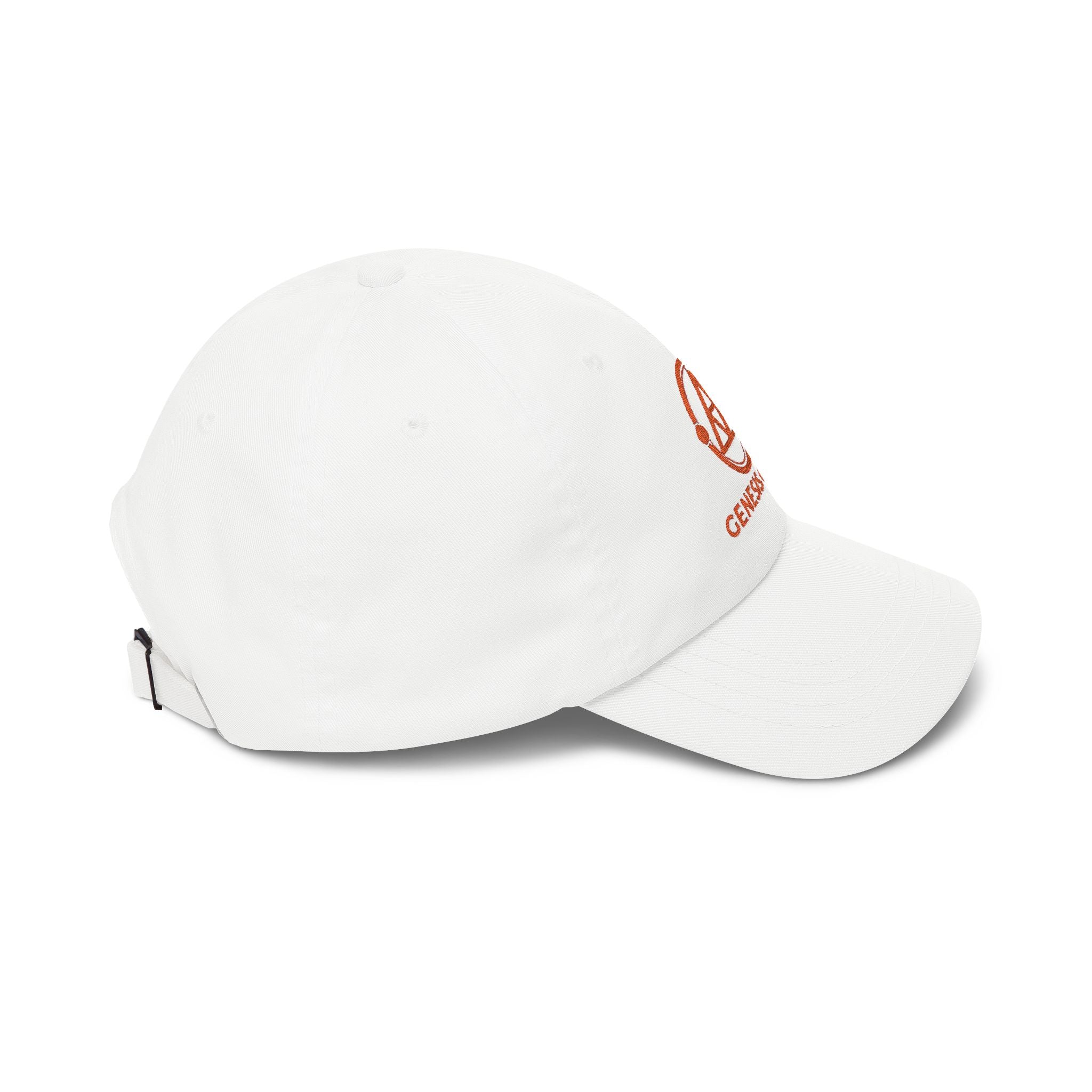 Genesis Code Halo (WHITE) - Red Embroidered Dad Cap